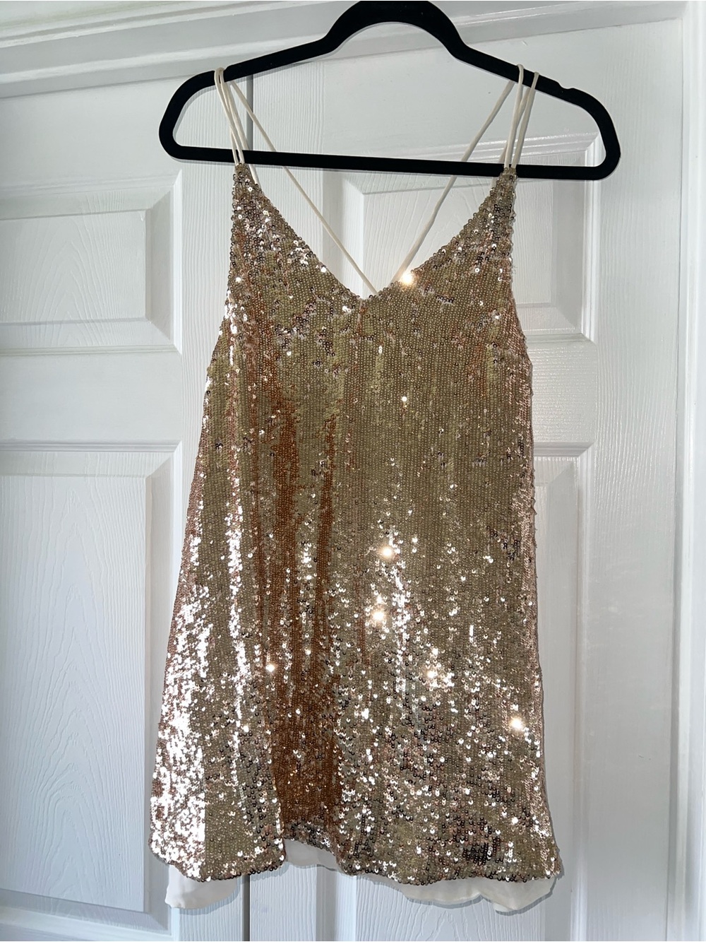 Free People Sequin Cami Slip Dress